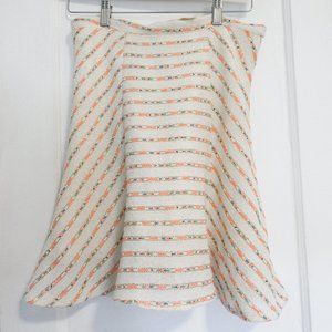 Anthropologie Maeve Lucaya Neon Swing Skirt Sz 6